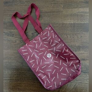 Lululemon Burgundy Tote Bag